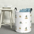thumbnail image 5 of Goofa Rabbit Blowing Dandelions Printed Circular Hamper,Laundry Basket with Handles,Storage Baskets Foldable,Large Capacity Laundry Hamper-, 5 of 8