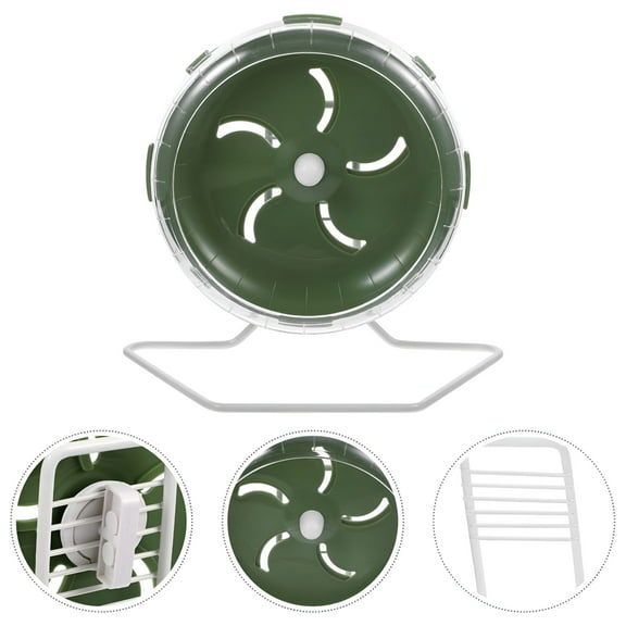 BESTSKY Quiet Hamster Wheel Dark Green Acrylic 1Pcs Hamster Running Wheel