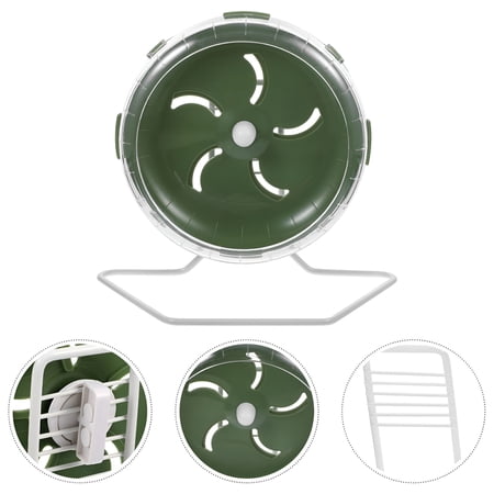 BESTSKY Quiet Hamster Wheel Dark Green Acrylic 1Pcs Hamster Running Wheel