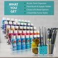 thumbnail image 2 of JKB Concepts Acrylic Paint Organizer and Paint Brush Holder. 6 Brush Support Bead Options (Seafoam Green)., 2 of 10