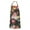 Pioneer Flower Floral-2, variant on Pioneer Flower Floral Print Pattern Apron-Garden Aprons for Women with Pockets-Cotton Linen Waterproof Kitchen Cooking Gardening Aprons Adjustable for Kitchen,Cooking,BBQ and Salon 33x27 Inch
