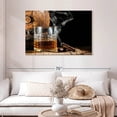 thumbnail image 2 of Elephant Stock Bourbon Barrel And Cigar Wall Art - Food And Drink Canvas Canvas - 45" x 30", 2 of 8