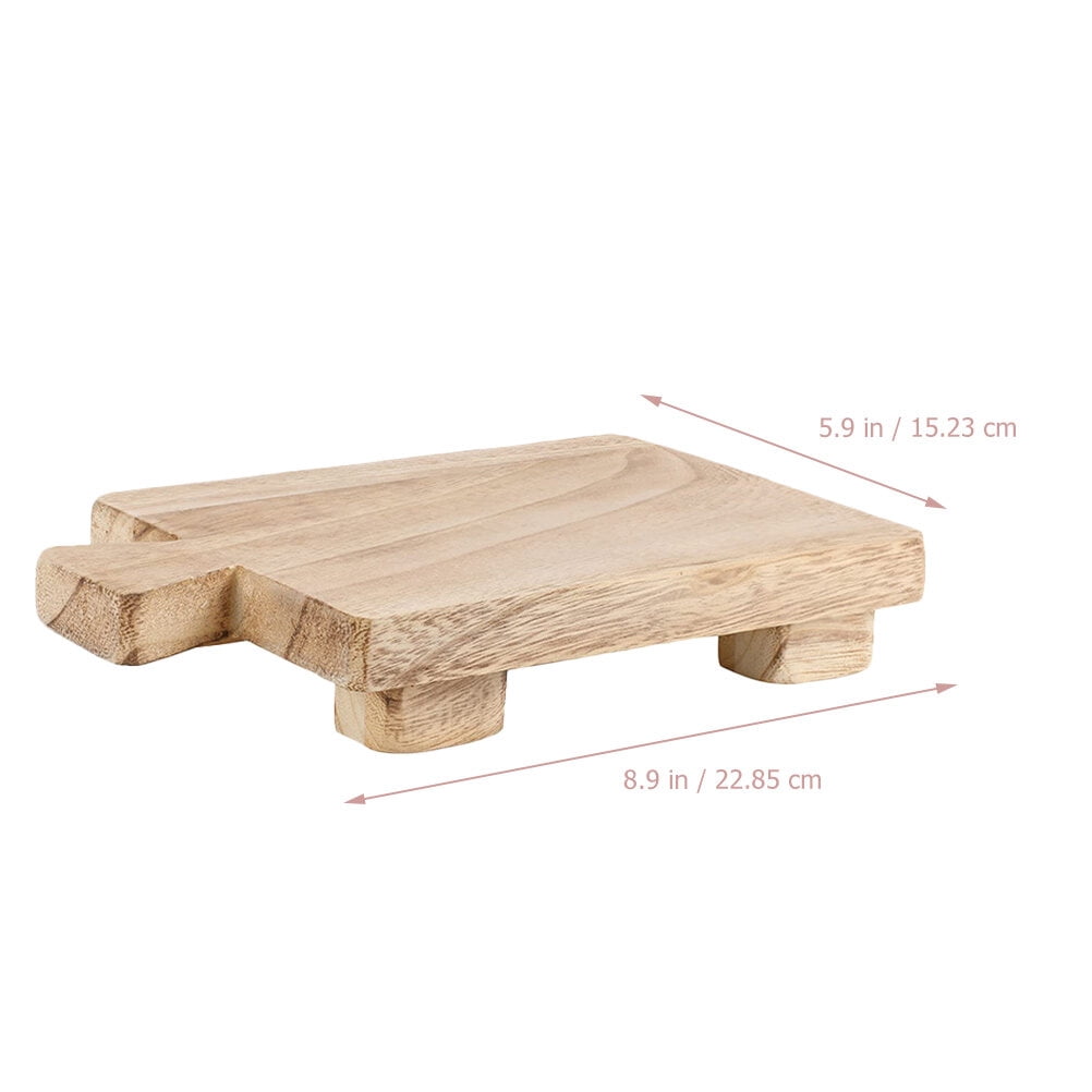 FENGGUIQU Wood Board for Dish Soap in Brown for Kitchen Accessories 1Pack