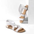 thumbnail image 3 of Sandalia DREAM PAIRS ELATICA-6 Tira Elástica Plana Blanca 11, 3 of 6