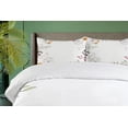 thumbnail image 4 of Ambesonne Modern Duvet Cover Set, Geometric Flowers Floral, Calking, Pistachio Green Magenta, 4 of 6