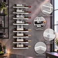 3-set 8 Tier Wall Mount Wine Rack (24 Tiers) Racks For Bottles Display ...