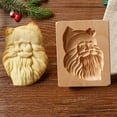 thumbnail image 4 of Wood Cookie Model Model Festival Hand Pressure Model With Christmas Pattern Eco Baking Decoration Tools For Chocolate Pumpkin Pie Cookie, 4 of 9
