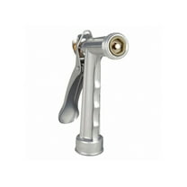 Gilmour Full Size Zinc Pistol Grip Nozzle with Threaded Front, Silver (857302-1001)