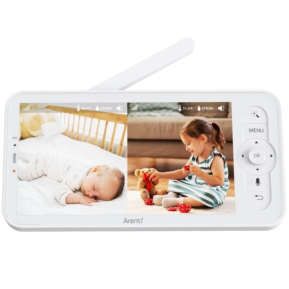 Monitor para Bebés Inalámbrico ARENTI con Pantalla de 5 Pulgadas - Unidad para Padres