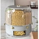 thumbnail image 2 of Cubo de arroz, caja de almacenamiento de granos giratoria para el hogar, a prueba de insectos, recipiente de almacenamiento de fideos de arroz sellado a prueba de humedad, 2 of 5