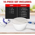 thumbnail image 4 of Easy to Ready Plastic Measuring Cup Set, 10 piece set, 4 of 6