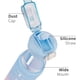 thumbnail image 3 of Botella deportiva de 1 litro Sailing con pajita marcadores de hora inspiradores azul, 3 of 5