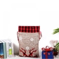 thumbnail image 2 of Christmas Gift Bags with Drawstring, Reindeer Santa Sack, Gift Treat Candy Bag, Holiday Birthday Party Supplies Favors, 2 of 7