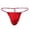 Red, variant on Men's Woven Rope Cotton Sexy Single Thong Underwear Blue M
