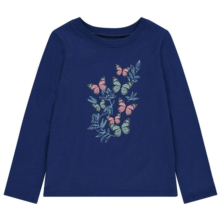 BTween Girls 4-Pack Long Sleeve Graphic T-Shirts - 100