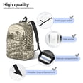 thumbnail image 5 of Balery Vineyard Landscape Vintage Canvas Backpack for Men and Women - Large Capacity, Durable Travel Laptop Bag for School, Work, Hiking, and Outdoor Activities, 5 of 7