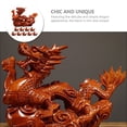 thumbnail image 3 of WEISIPU 2024 Wooden Dragon Figurine, 10cm Dragon Statue Chinese Dragon Decor Fengshui Dragon Gifts for New Years Decorations 2024, 3 of 8