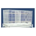 thumbnail image 2 of YML Plastic 1 by 2" Bar Spacing Breeding Small Bird Cage with Divider, 4 Perches and 4 Feeder Cups - 30" x 18", Black, 2 of 2