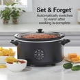 thumbnail image 5 of Set & Forget Programmable Slow Cooker, 15 Cooking Options With 5 Time and 3 Heat Options, Large Dishwasher  Stoneware Crock and Glass, 5 of 5