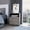 Gray, variant on Black Nightstand with Drawer and Open Shelf / Ample Storage, Quick Assembly for Bedroom
