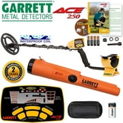 Garrett ACE 250 Metal Detector w/ Pro-Pointer AT and 6.5" x 9" Submersible Coil