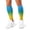 White-1, variant on 3D Printed Calf Compression Sleeves, 360 Seamless Leg Sleeves for Running, Cycling & Sports, One Size, Rainbow Print