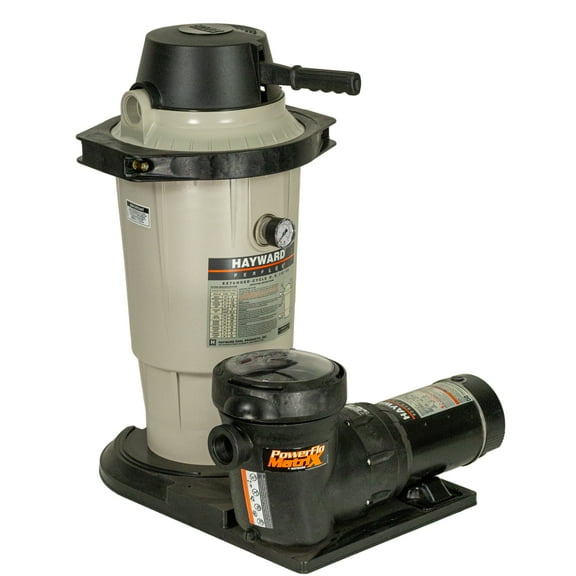 Hayward W3EC40C92S Perflex 20 sq. ft. DE Filter with 1HP Above Ground Pool Pump