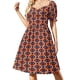 thumbnail image 3 of Vestido de manga corta con flamencos fluorescentes, vestidos de verano para mujer 2025, ropa de verano para mujer 2025, vestido., 3 of 7