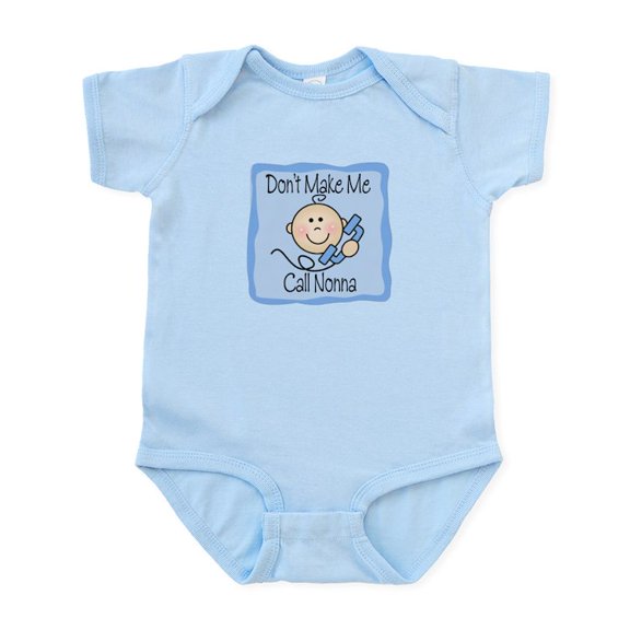 CafePress - Don't Make Me Call Nonna Boy Baby/Toddler Bodysuit - Baby Light Bodysuit, Size Newborn - 24 Months