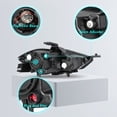 thumbnail image 2 of For 2013-2016 Dodge Dart Chrome Housing Clear Lens Headlights Factory Style 2PCS, 2 of 6