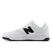 New Balance Men's BB80 V1 Sneaker, White/Black/White, 7.5