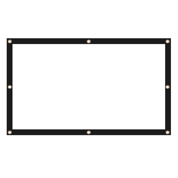Weiweiguan Écran de Projecteur 120 Pouces 16:9 Pliable Portable pour Projection de Films