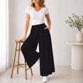 thumbnail image 2 of PBFRDSJ Women's Y2k Baggy Palazzo Wide Leg Pants Casual High Waisted Solid Pants for Lounge Wear, 2 of 6