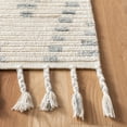 thumbnail image 3 of SAFAVIEH Casablanca Isla Geometric Striped Shag Area Rug, Grey/Ivory, 5' x 8', 3 of 5