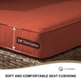 thumbnail image 7 of Gaildon 2 Pieces Patio Furniture Set, All Weather Outdoor Sectional PE Rattan, Patio Conversation Sets with Cushions for Garden Lawn Balcony Porch Deck, Red, 7 of 7