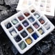 thumbnail image 3 of 20x Colección de rocas y minerales Espécimen de mineral de cristal de educación científica Material didáctico Caja Rocas y minerales, 3 of 9