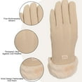thumbnail image 3 of Winter Gloves For Women, Soft Gloves Winter Women Warm Cycling Touchscreen Thermal Gloves, 3 of 5