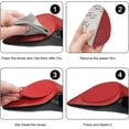 thumbnail image 3 of 5 Pairs Shoe Sole Anti Slip Grips, Non Skid Self Adhesive Rubber Pads, Shoe Bottom and Heel Noise Reduction Stickers and Protectors (Khaki), 3 of 5