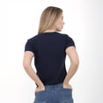 thumbnail image 4 of Playera Dama Oversize K-Swiss FWT-COCRE Color Azul, 4 of 4