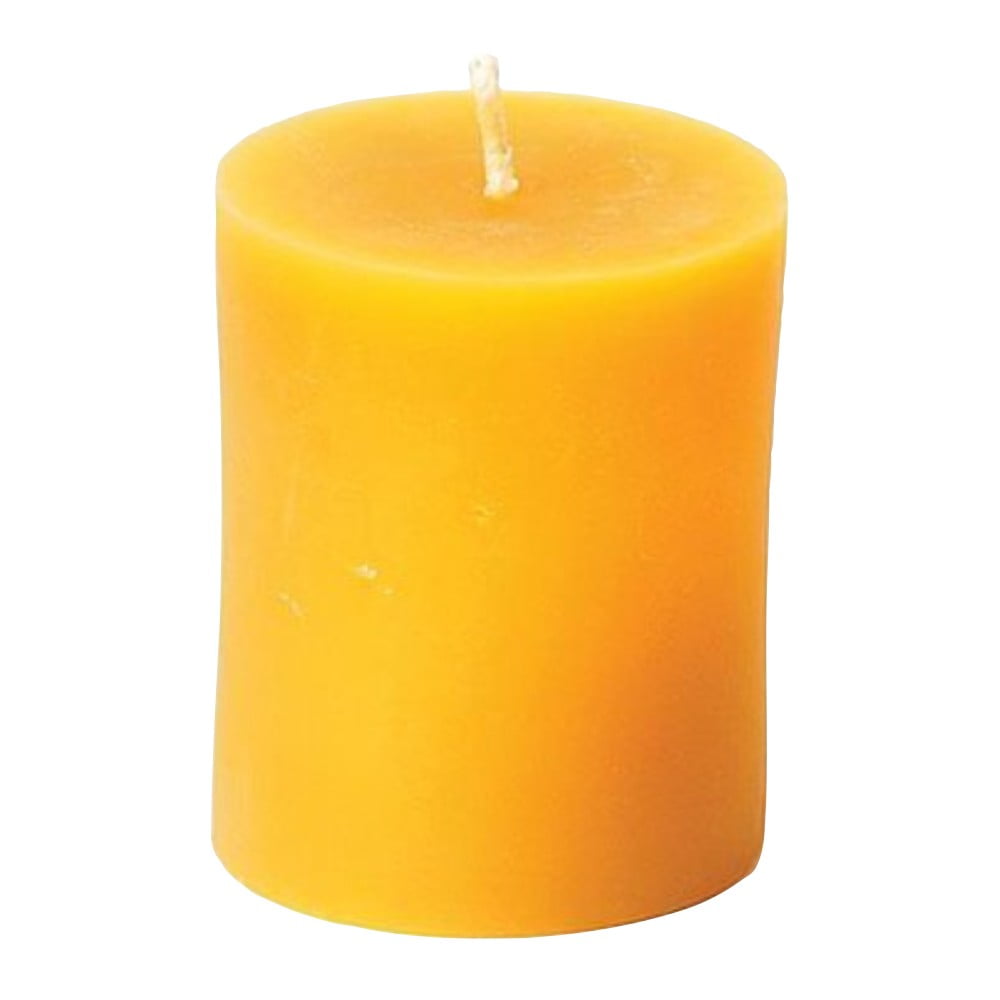 40hr SMOKED WOOD & CEDAR Triple Scented Natural Pillar Candle FREE SHIPPING 