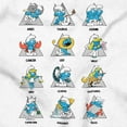 thumbnail image 2 of Smurfs Astrology Cartoon Zodiac Signs Women's T Shirt Ladies Tee Brisco Brands S, 2 of 5