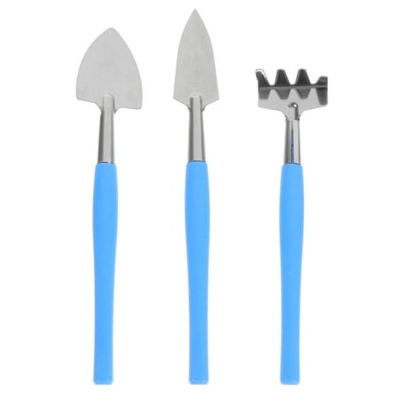 3Pcs Stainless Steel Fertilizing Shovels Gardening Balcony Soil Loosening Tools