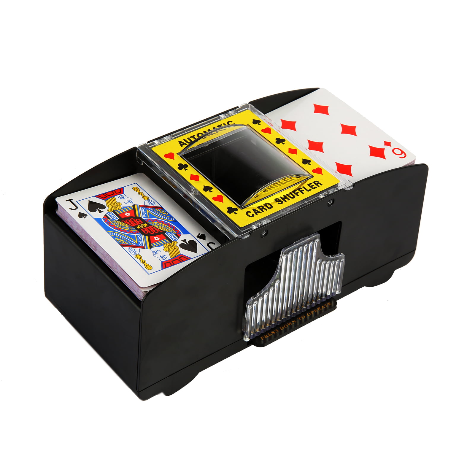 Automatic Poker Card Shuffler Battery Operated Game Playing Shuffling Machine OS