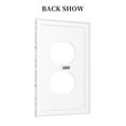 thumbnail image 2 of Balery Paris for Duplex Wall Plates Kit, Electrical Outlet Covers, Standard Size 1-Gang 5.0" x3.0", Electric Receptacle Plug Covers-Style S, 2 of 6