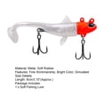 thumbnail image 7 of 13.5g/8cm Fishing Lure T-tail Sharp Treble Hook 3D Fisheyes Simulated Long Casting Paddle Tail Artificial Bait Fishing Supplies, 7 of 7