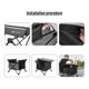thumbnail image 3 of Outdoor Folding Picnic Table with Seat Pocket Camping Desk with Waterproof Tableware Clothes Storage Bag Camping Backyard Use, 3 of 5