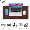 thumbnail image 5 of Long Mouse Pads for Desk,Brown Silver Football Pattern Desk Mats on Top Of Desks, Desk Mouse Pad Extra Large with 3mm Non-Slip Base and Stitched Edge for Gaming,Office,Work,Home 31.5"x15.7", 5 of 6