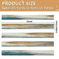 thumbnail image 3 of 25-yard Christmas-Print Ribbon 5-Roll Pack Gift Wrapping/Holiday Decorations/DIY Crafts Cuttable Recyclable Design Swirls Of Beige, 3 of 7