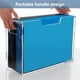 thumbnail image 4 of Organizador de archivos acrílico transparente con asas, estilo contemporáneo, color claro, 4 of 4
