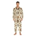 thumbnail image 3 of FORMRS Onesies Pajama for Adults Unisex Hoodie Winter Jumpsuit One Piece Sleepwear, Sizes S-2XL, Geometric Designs, 3 of 7
